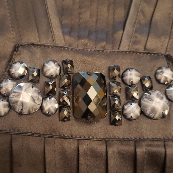 Ted Baker Black Embellished Silk Dress - Picture 16 of 16